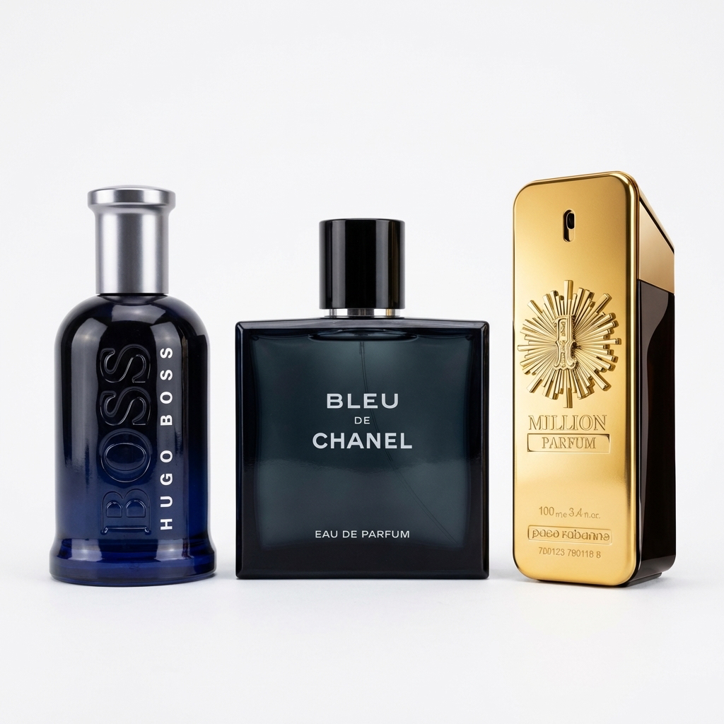 Zestaw 3 Perfum | Bleu de Chanel · 1 Million · Boss Night